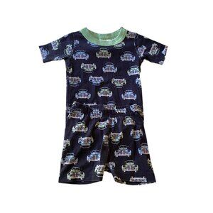 Hanna Andersson Organic Pajama Set Cars Size 90